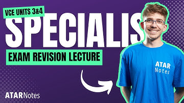 VCE Specialist Maths 3&4 Exam Revision Lecture 2022