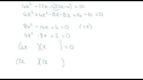AS Pure Maths - Simultaneous Equations C1 May/June 2009 q4