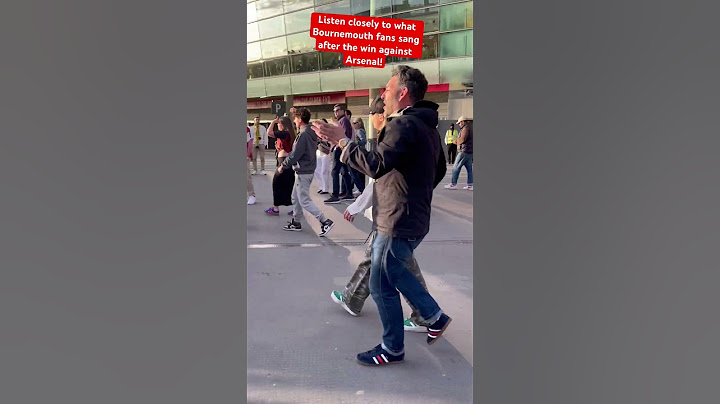 Listen closely to what Bournemouth fans sang after the win against Arsenal! #afcb #Arsenal #football