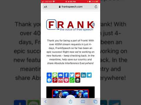 How to add Frank Speech app to Homescreen?