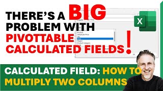 Excel PivotTable Calculated Fields | How to Multiply or Divide Columns | Data Model -SUMX & AVERAGEX