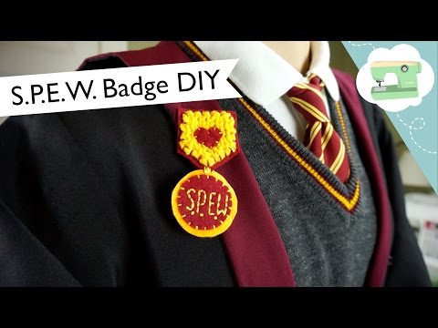 Hermione's S.P.E.W Badge Tutorial - Halloween Costume