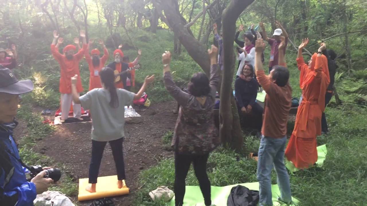 Ananda Marga Korea : Kiirtan in the forest In Jeju Island! - YouTube