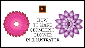 Simple Geometric flower in Adobe Illustrator.