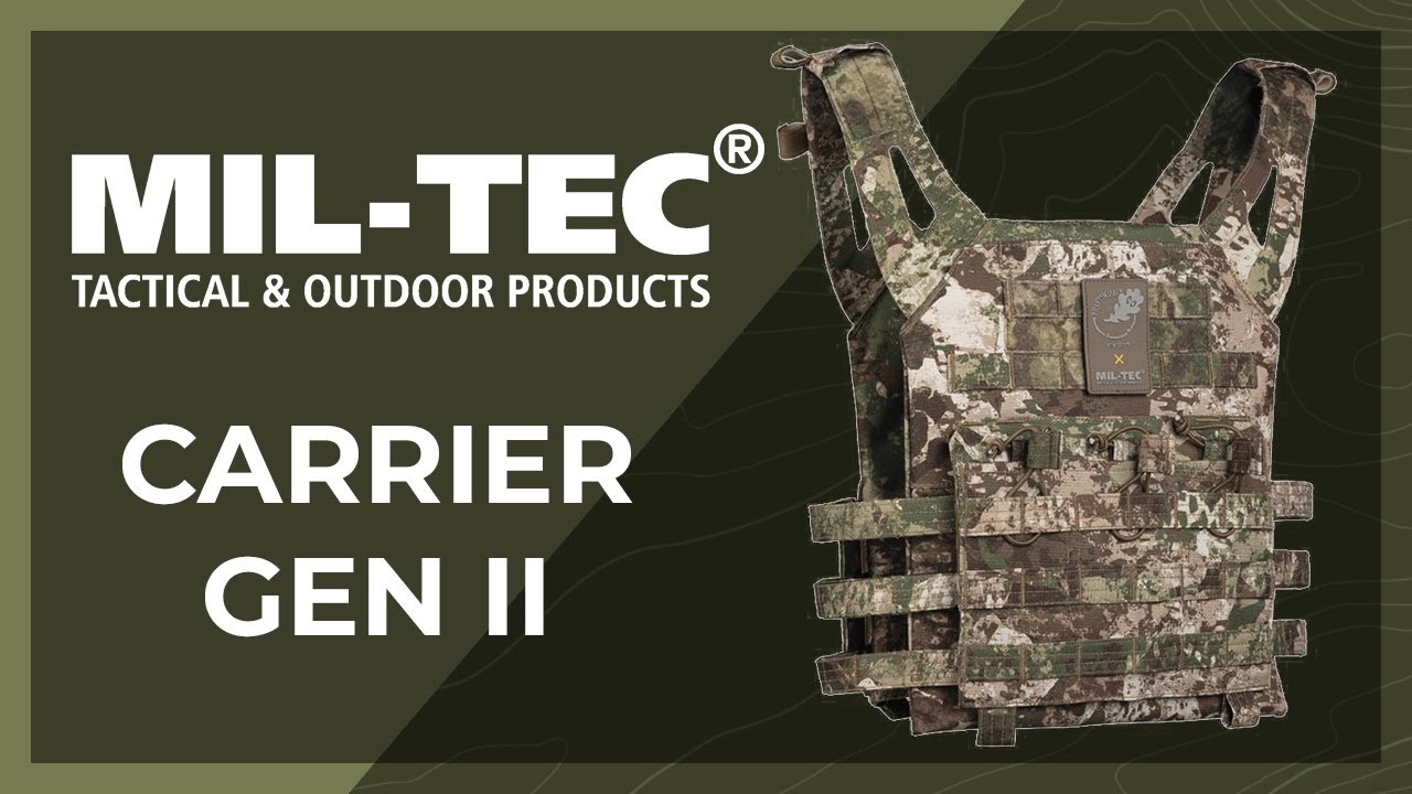 Plate Carrier Vest MIL-TEC GEN.II - Military Range - YouTube