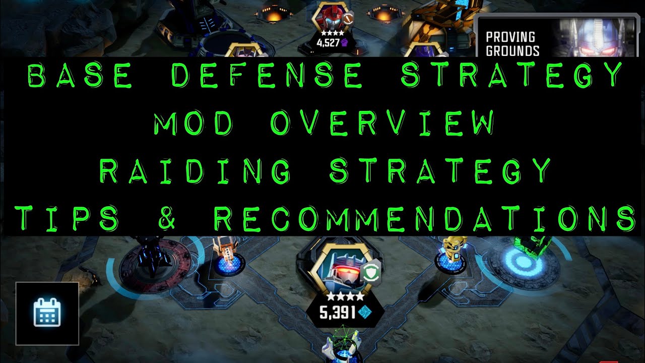 Base Defense, Raid Strategy & Mod Overview — An In-depth Guide — Transformers: Forged to Fight