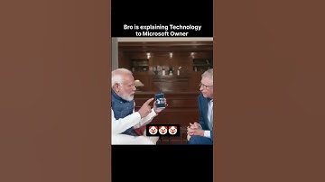 modi ji explaining technology to bill gates 😂 #modiji #billgates #funny #technology #youtubeshorts