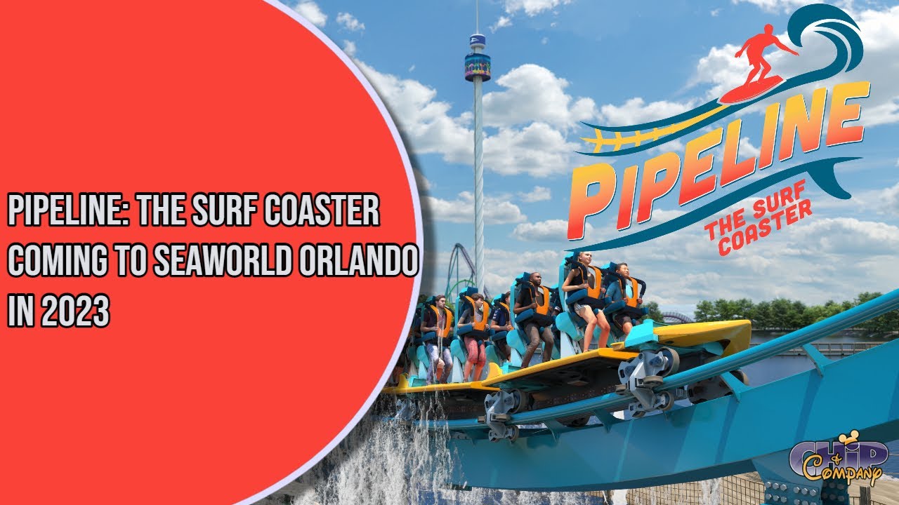 Pipeline: The Surf Coaster! SeaWorld Orlando 2023 Roller Coaster! 