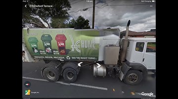 Trucks on Google Earth
