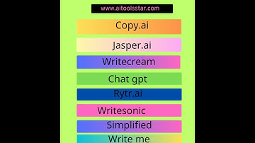 Top 10 AI Tools for contant writing. How to write from ai.