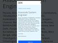 #IBM is hiring Associate System Engineer