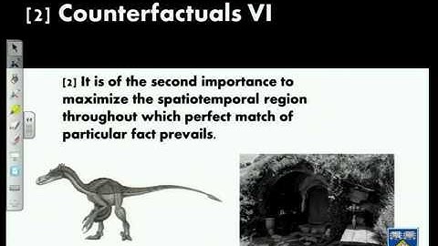 Lecture 3 - Philosophy of Causation: Counterfactuals
