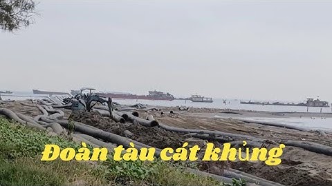 ĐOÀN TÀU CÁT KHỦNG LUÔN CHUẨN BỊ BƠM CÁT KHU B 