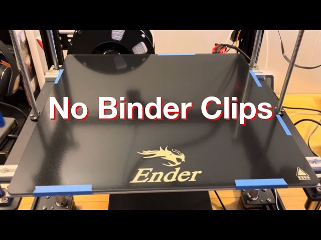 Alternative to binder clips for securing glass to heated bed : r