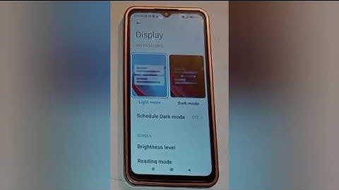 how to off reading mode in redmi 9A sport, off reading mode setting