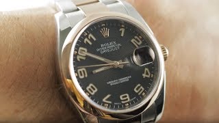 Rolex Datejust Concentric Dial / Roulette Date 116201 Rolex Watch Review