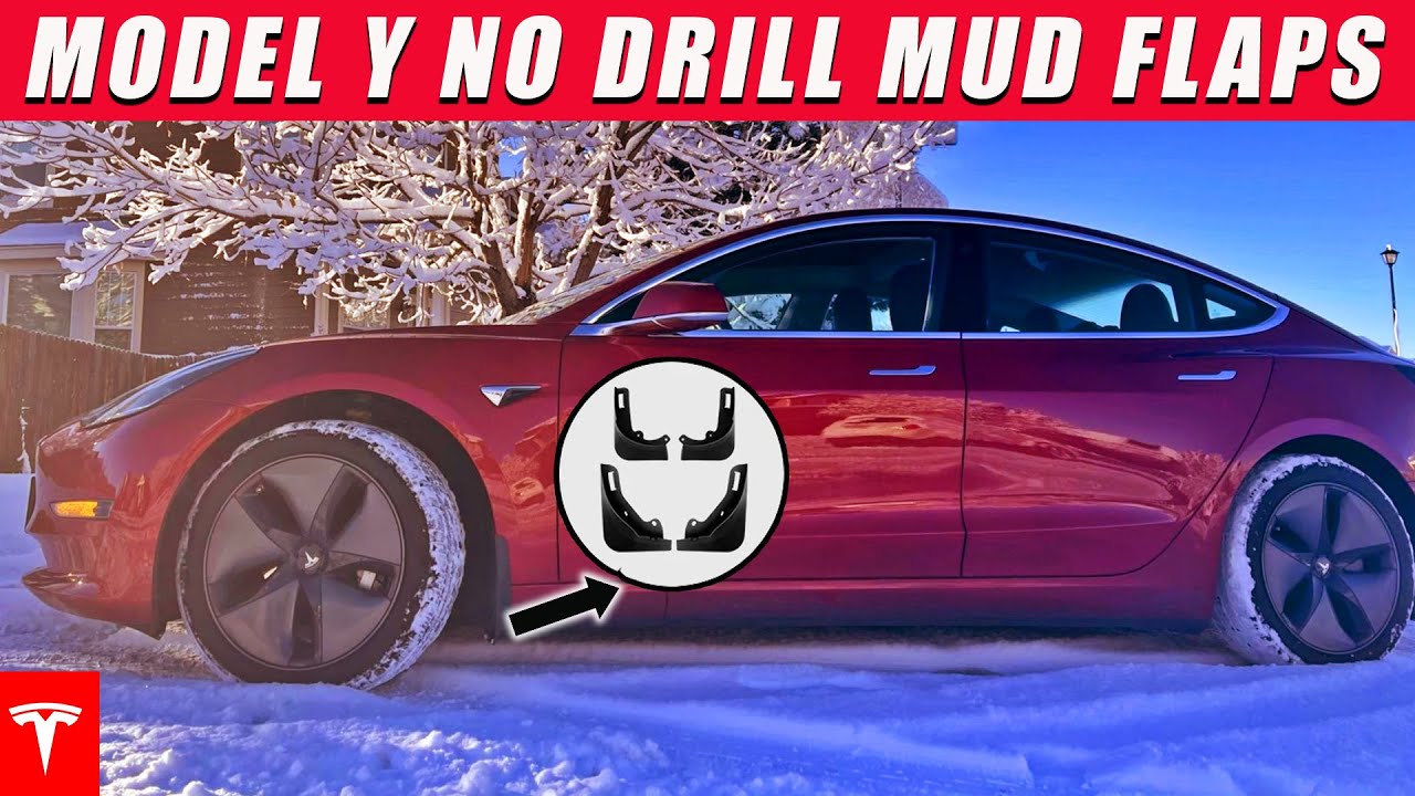  FanpBow 2024 Latest Tesla Model Y Mud Flaps Splash