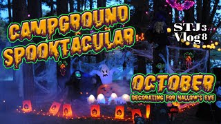 VLOG 38: CAMPGROUND SPOOKTACULAR - Decorating the Campground for Halloween!