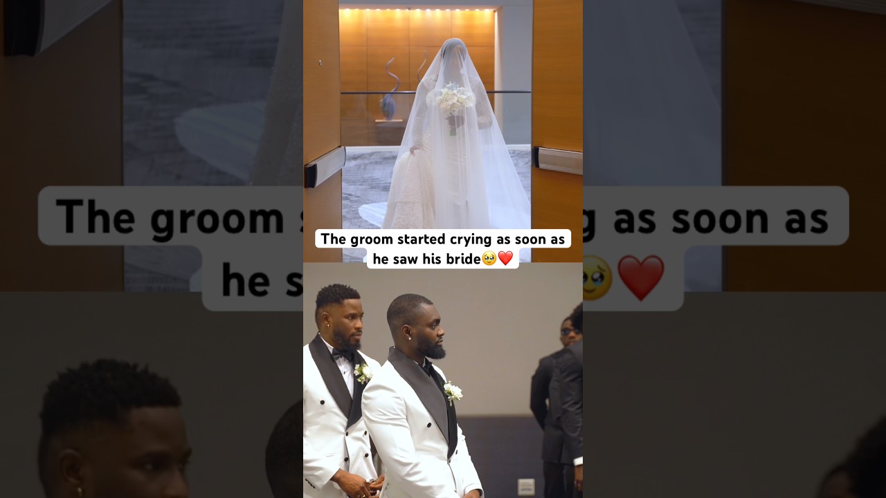 The moment he saw is “forever” and the waterworks couldn’t stop🥹❤️.   #OsUnite#viral#wedding#foryou