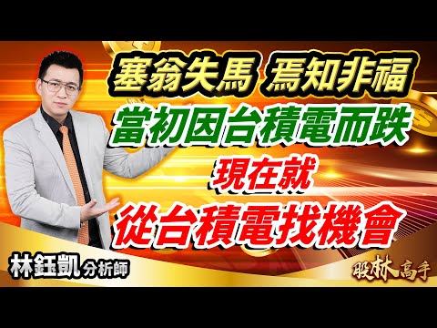 中視【股林高手】20240430 #林鈺凱：塞翁失馬 焉知非福 當初因台積電而跌 現在就從台積電找機會#中視新聞 #股林高手