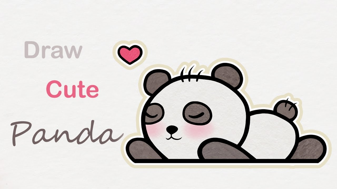HOW TO DRAW A CUTE PANDA 