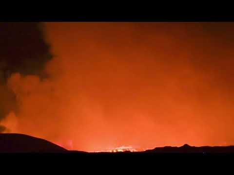 Eldgos Vulkanausbruch Grindavik von Asbru 16.03.2024, 21.30 Uhr