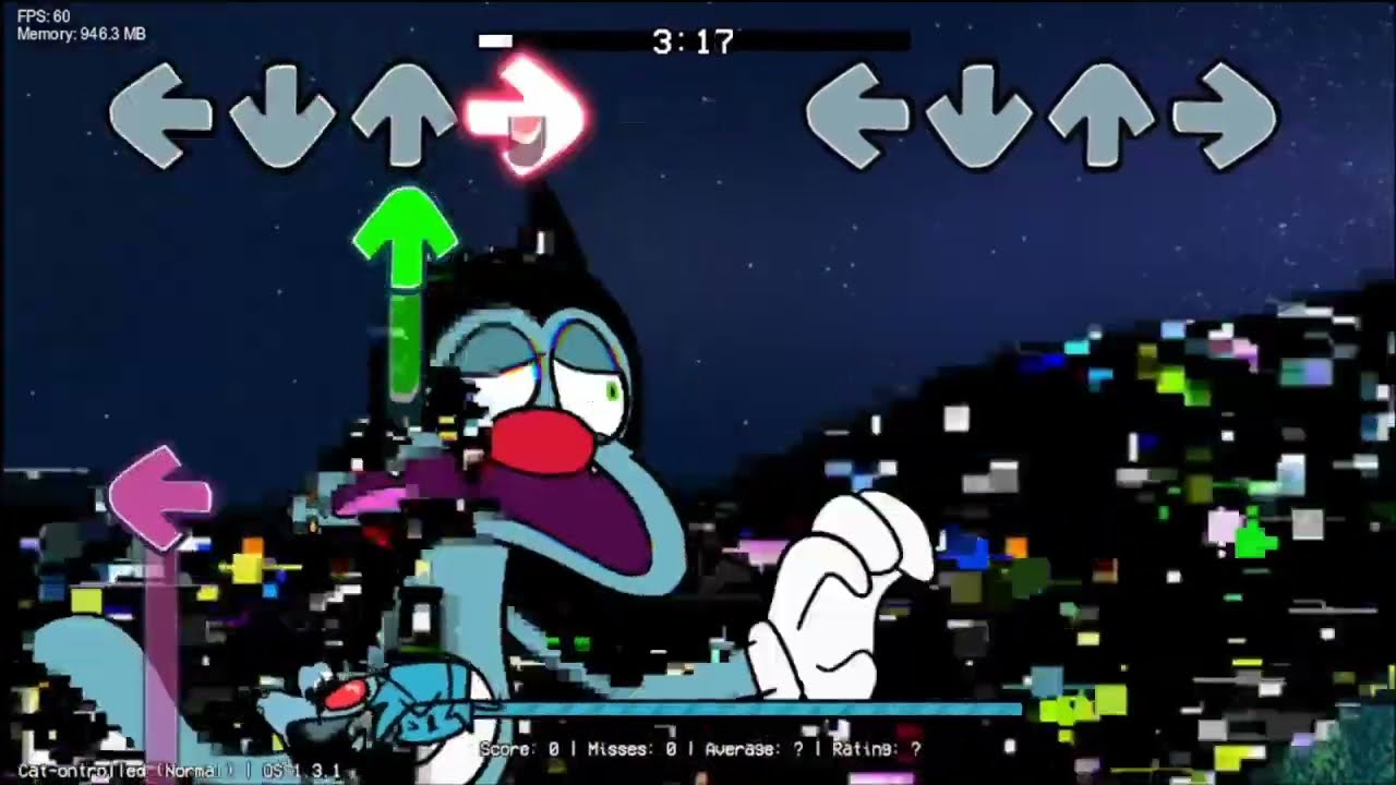 FNF VS Oggy: FELINE MALFUNCTION Update | Cat-Controlled | Darkness Shelter Technical Showcase