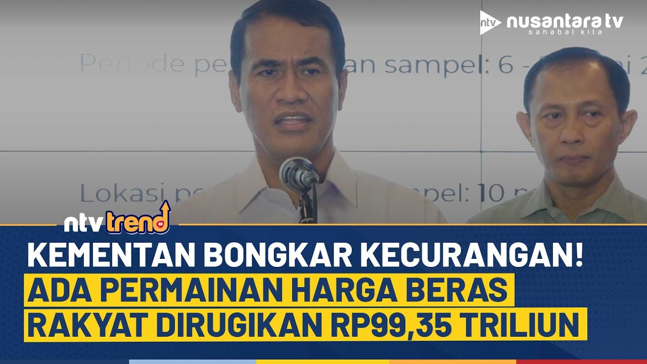 Harga Beras Naik Tak Wajar, Mentan Sebut Kerugian Capai Rp 99,35 Triliun | NTV