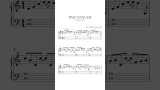 Elton John Tiny Dancer Sheet Music #short #shorts #shortvideo #shortsvideo #shortsfeed #tiktok