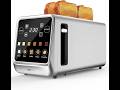 Keenstone 4 Slice Touch Screen Toasters with Wide Slot, 1400W Stainless Steel Smart Toaster