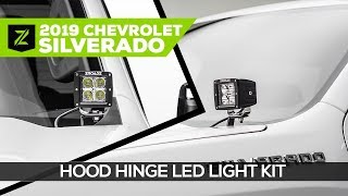 2019-2021 Chevrolet Silverado 1500 Hood Hinge LED Mounting Kit