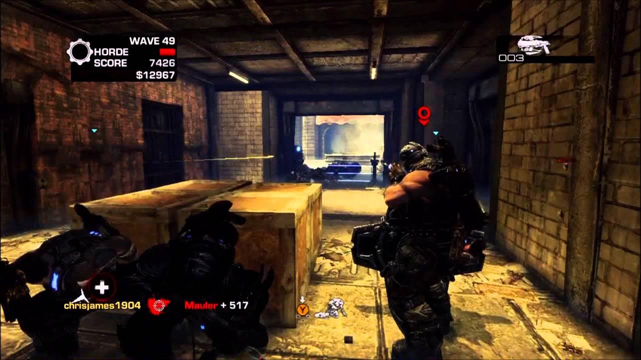 Gears of War 3 Insane Horde x3 Hard Mutators No Silverback on Raven Down YouTube