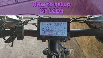 How to set parameters for KT-LCD3 E-bike display || E-bike Conversion #5