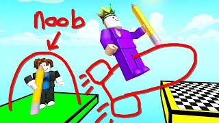 I Draw A Rocket So I Can Fly To WIN On Roblox