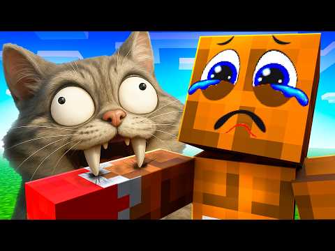 БЕШЕНЫЙ КОТ УКУСИЛ МОЕГО ДРУГА В МАЙНКРАФТ 