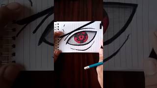 Speed drawing Mangekyou Sharingan Madara Kakashi Obito #shorts #anime #drawing #youtubeshorts