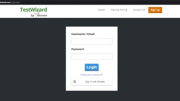 How to access Test Wizard.