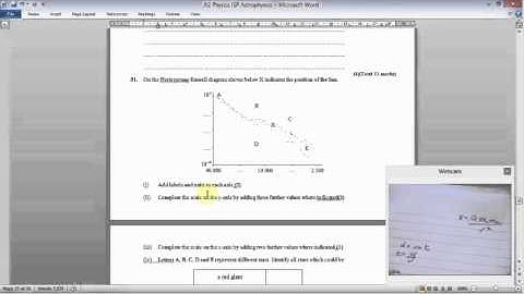 EDEXCEL Physics Unit 5 Astrophysics ISP TASK 4 - Review questions 1 Part 2