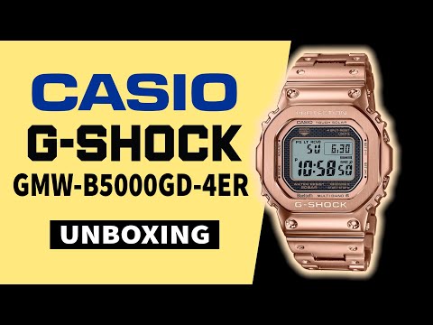 Casio G-Shock GMW-B5000GD-4ER Unboxing - YouTube