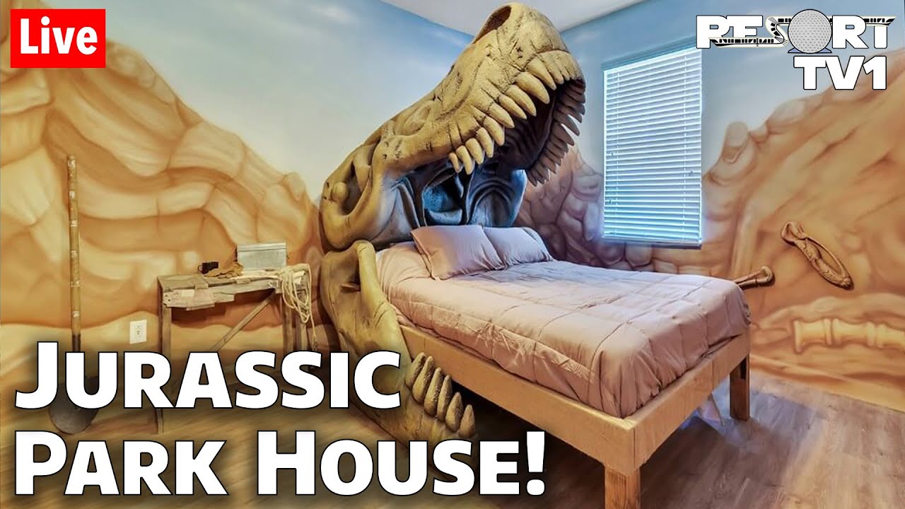 🔴Live Amazing Jurassic Park Themed House Near Walt Disney World YouTube