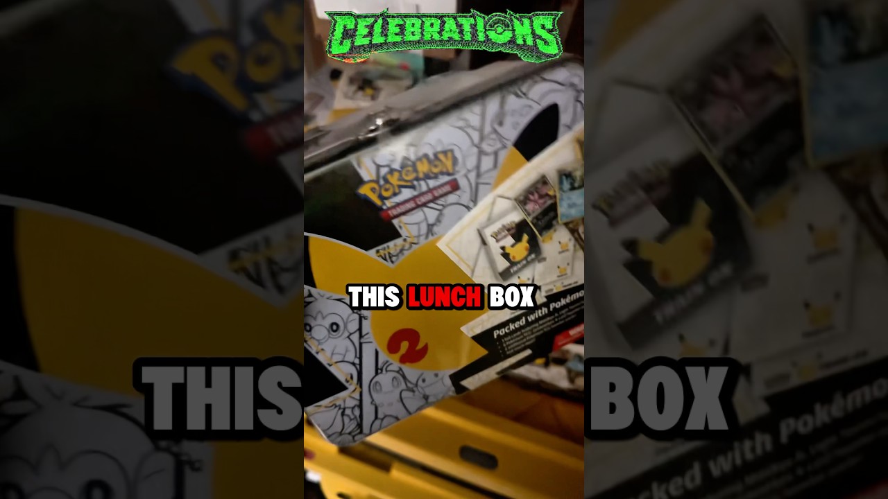 Would You Take This Pokemon Celebrations Lunch Box To School?