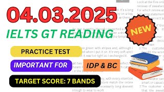 ielts reading practice test 2025 with answers | 4 march