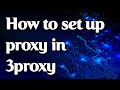 How to set a proxy in 3proxy