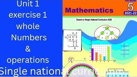 class5 unit 1 exercise 1||whole numbers and operations||PTB||Single national curriculum
