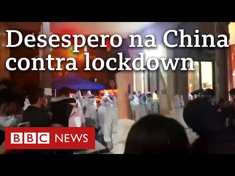 Vídeo viral mostra desespero na China contra lockdown