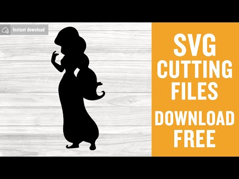 Disney Princess Jasmine Svg Free Cut Files for Cricut Instant Download