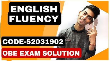 Q1(A+B)|English fluency| sol obe exam solution| code-52031902| English fluency sol obe exam solution