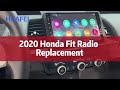 2020 honda fit radio replacement  carplay bluetooth backup camera  start to finish