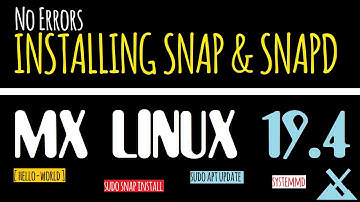 How to Install Snap in MX Linux 19.4 | MX Linux  | Fix Snapd unavailable MX Linux 19.4 | Snapd