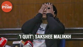 ‘I quit’: Wrestler Sakshee Malikkh hangs boots after Brij Bhushan aide elected WFI president